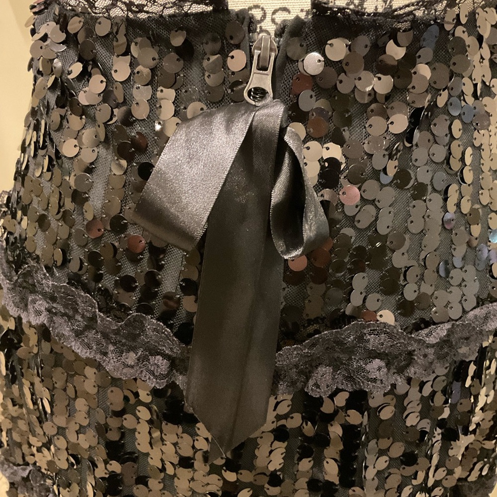 Valentino Black Sequin Skirt - Picture 3 of 10